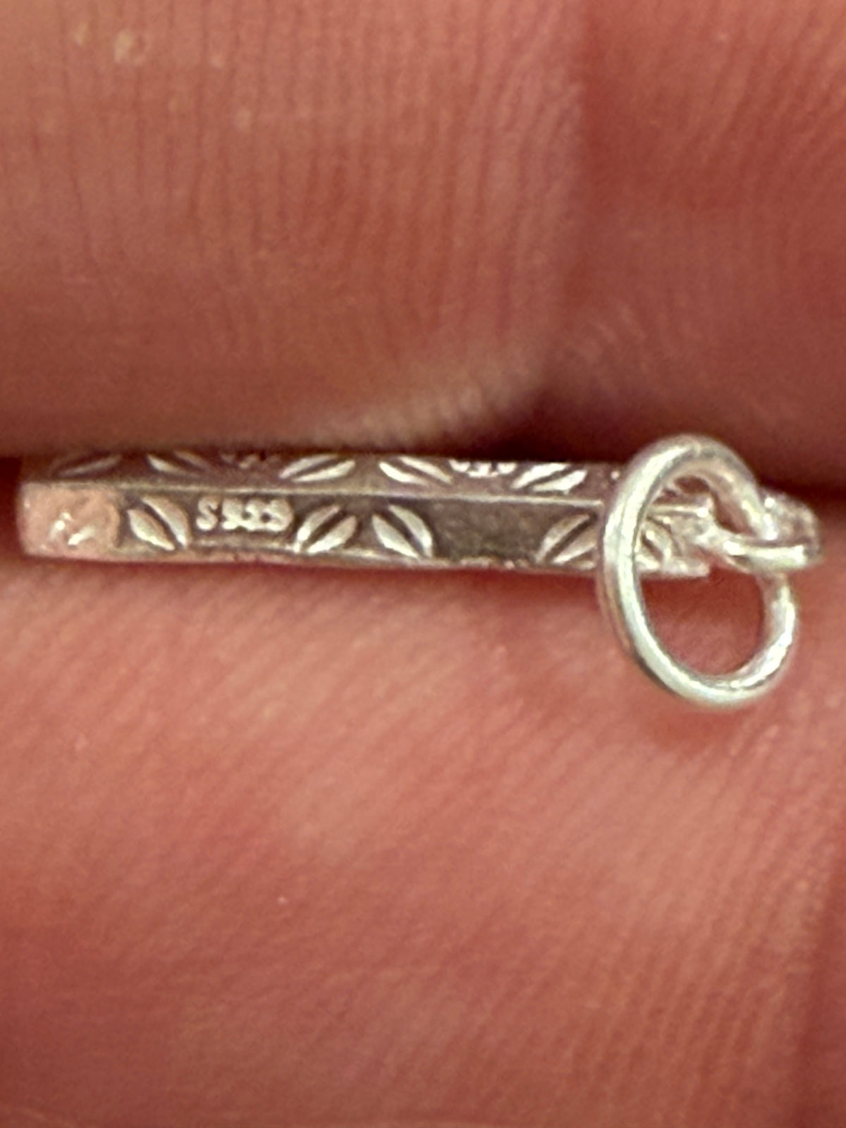 S925 silver pendant bar