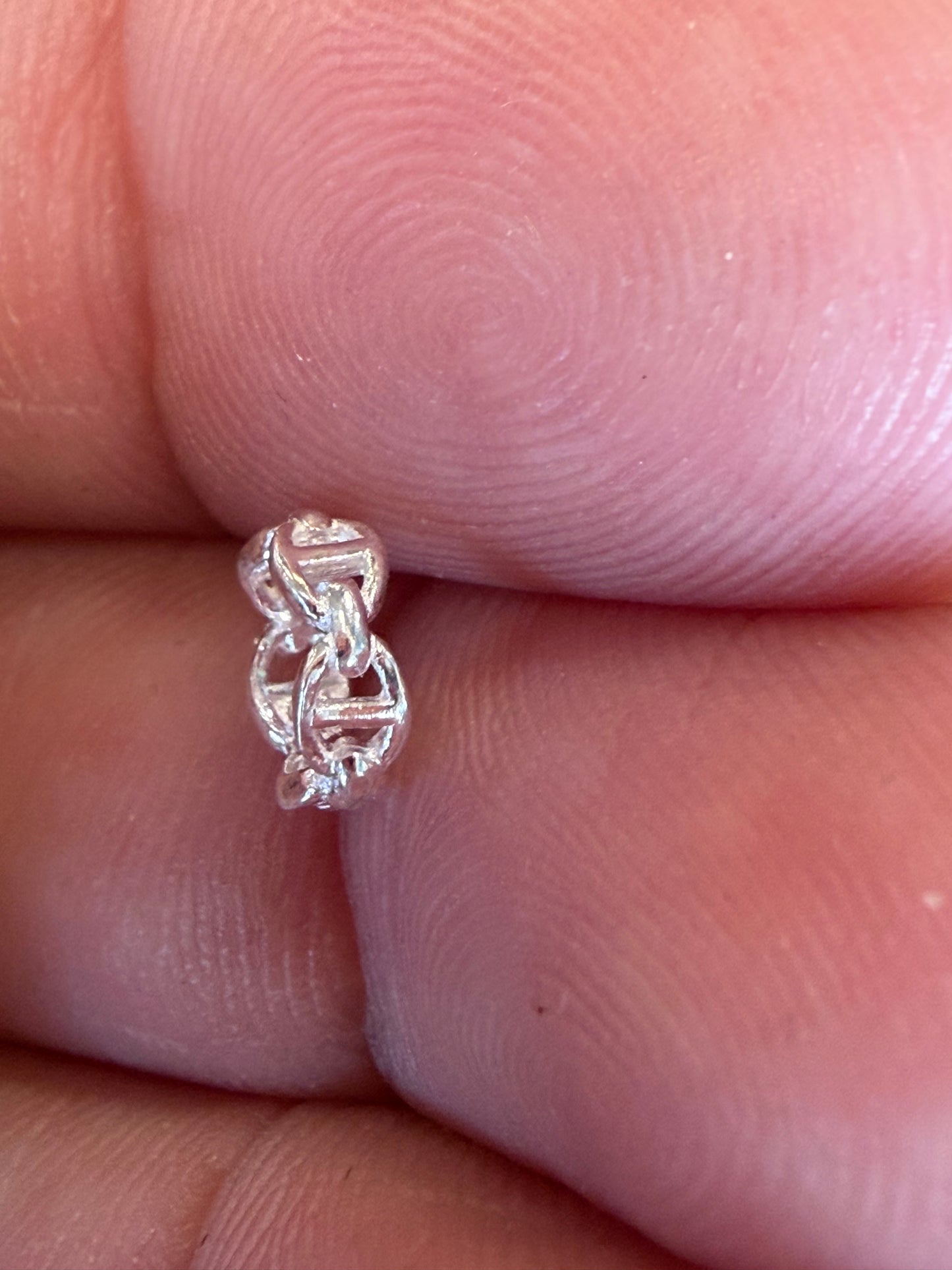 S999 silver wheat charm