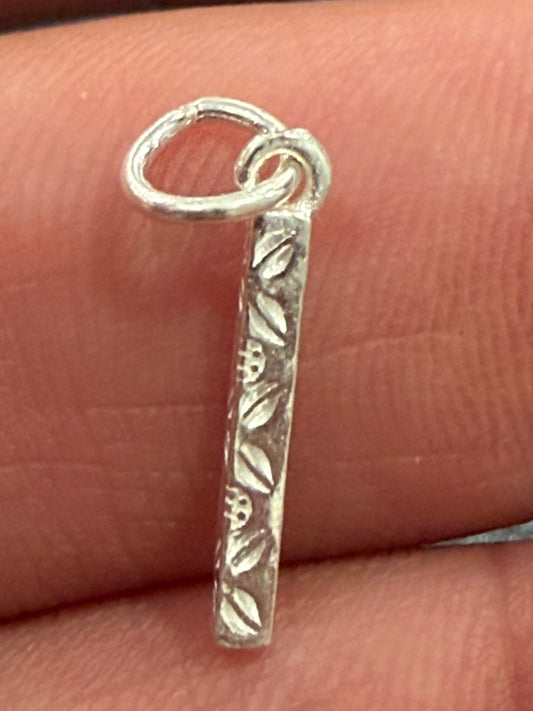 S925 silver pendant bar