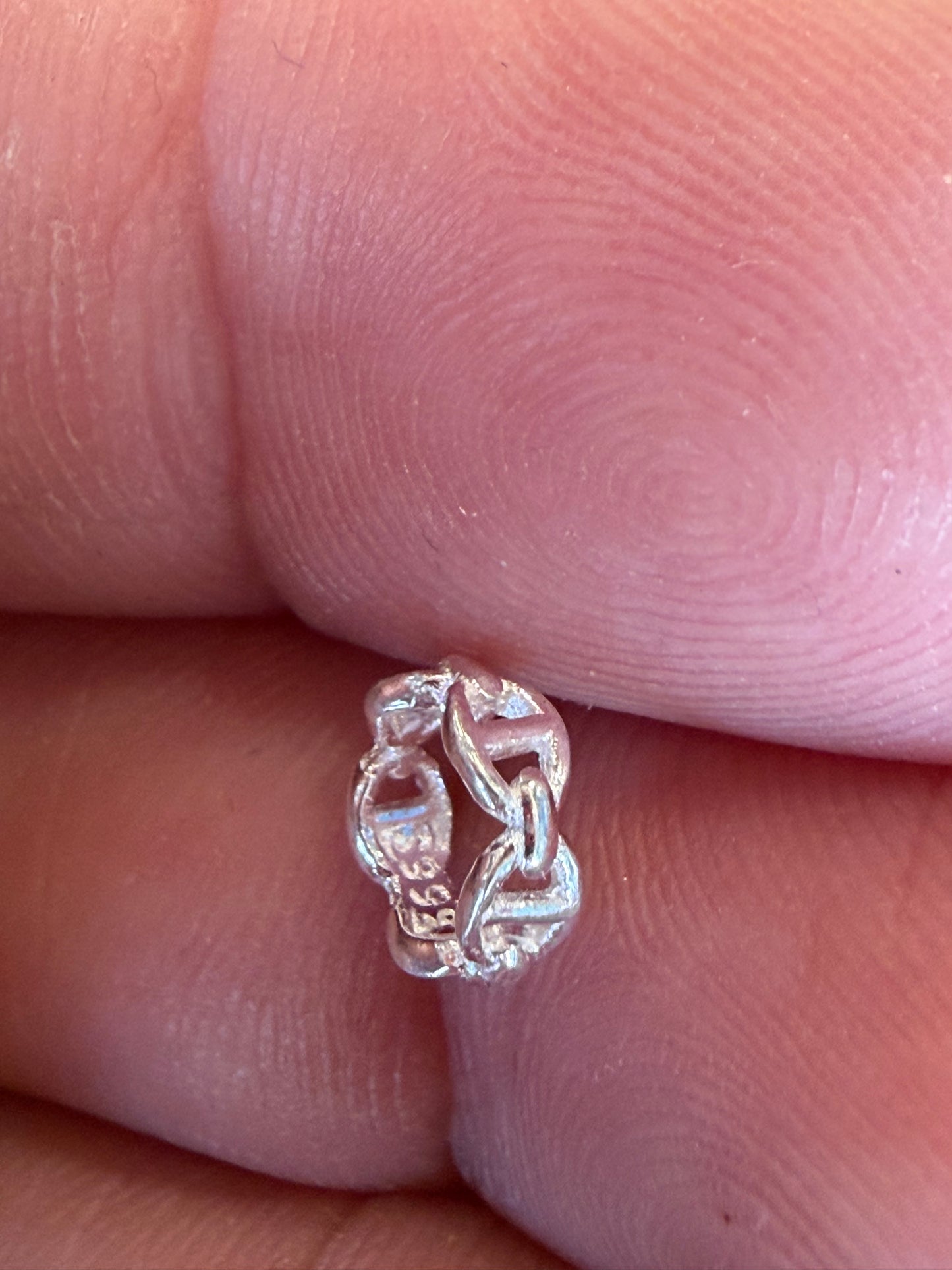 S999 silver wheat charm