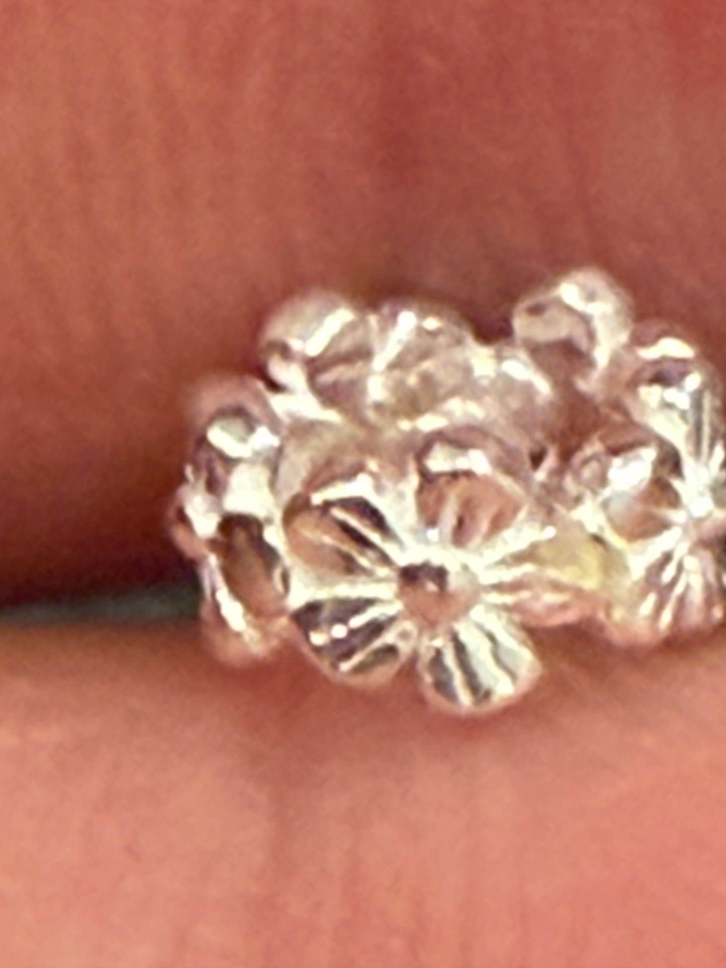 S999 silver pendant flower