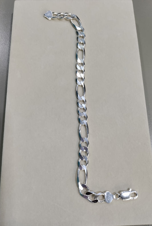 Silver Figaro bracelet