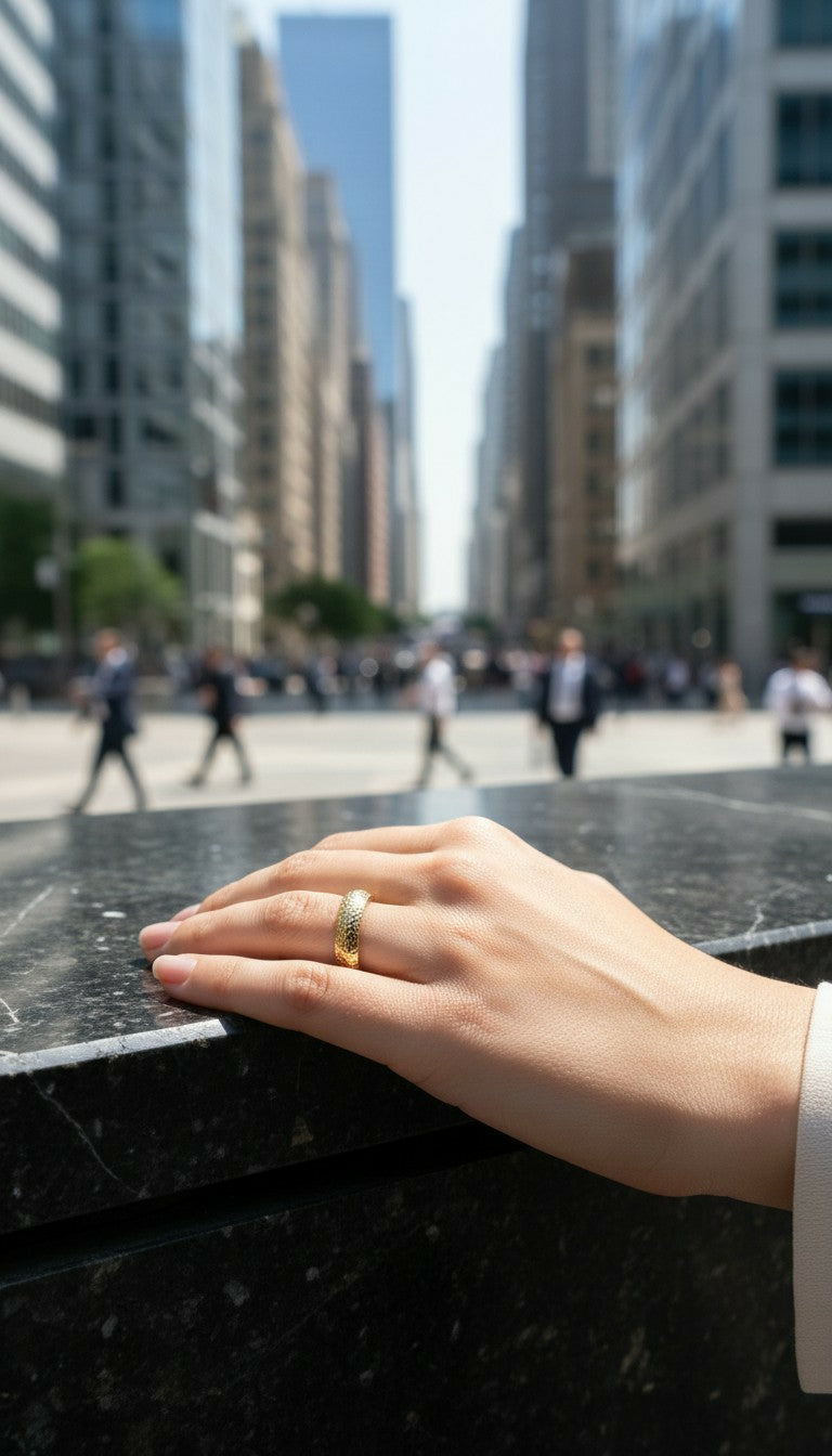 9k gold ring