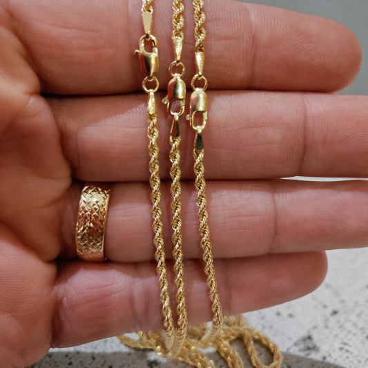 10k gold rope chain